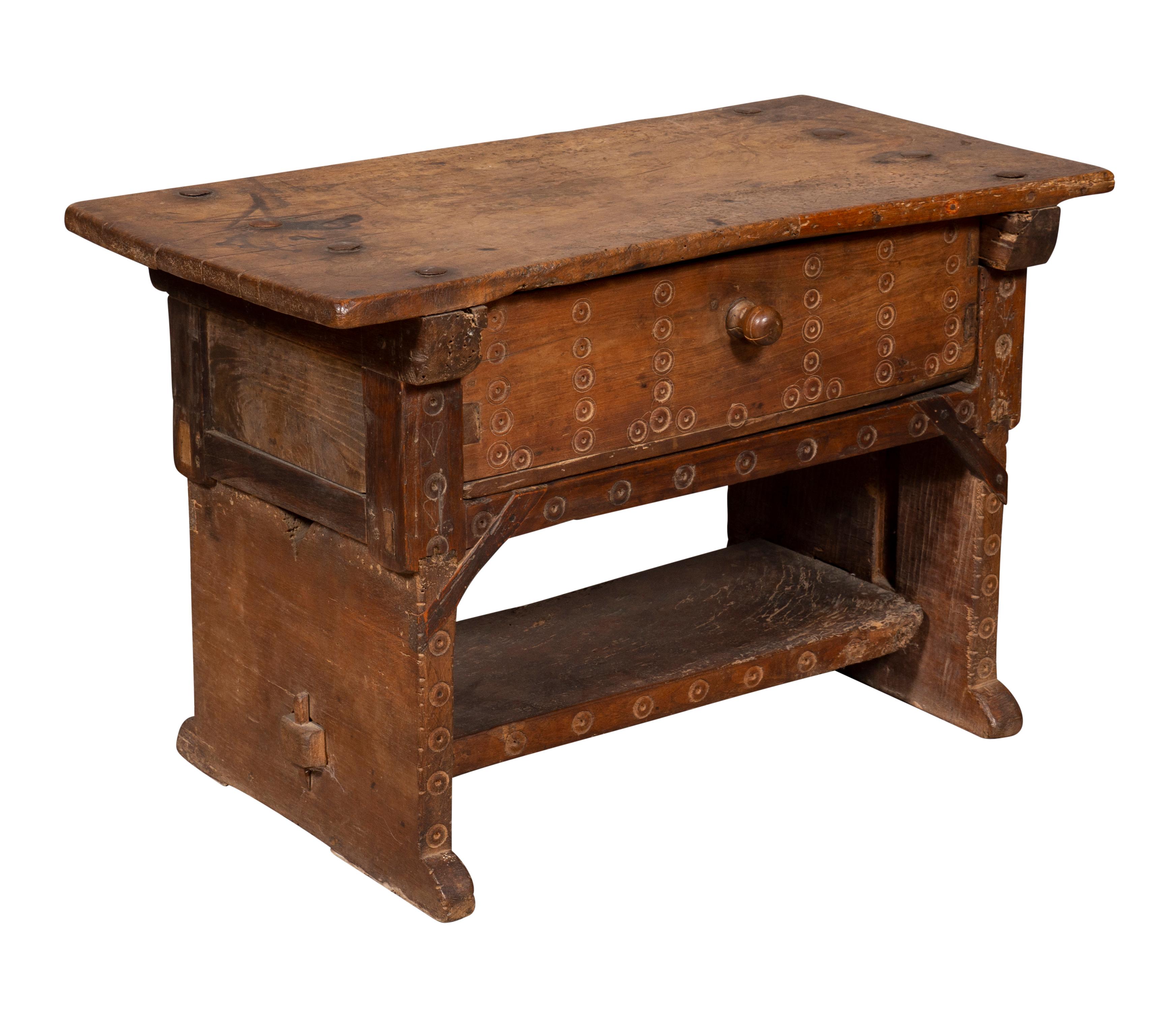 Late 17th Century Early Spanish Baroque Walnut Low Table