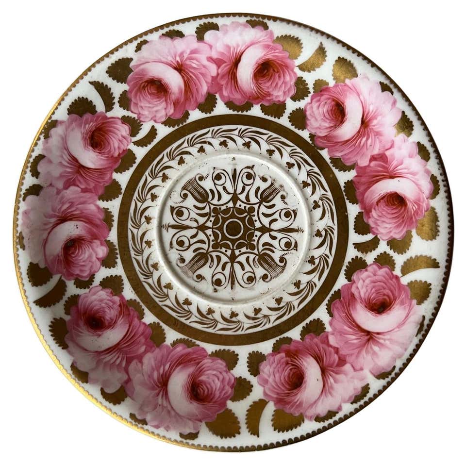 Georgian Porcelain Plate by Spode Hand Painted Botanical Ptn 3127 ...