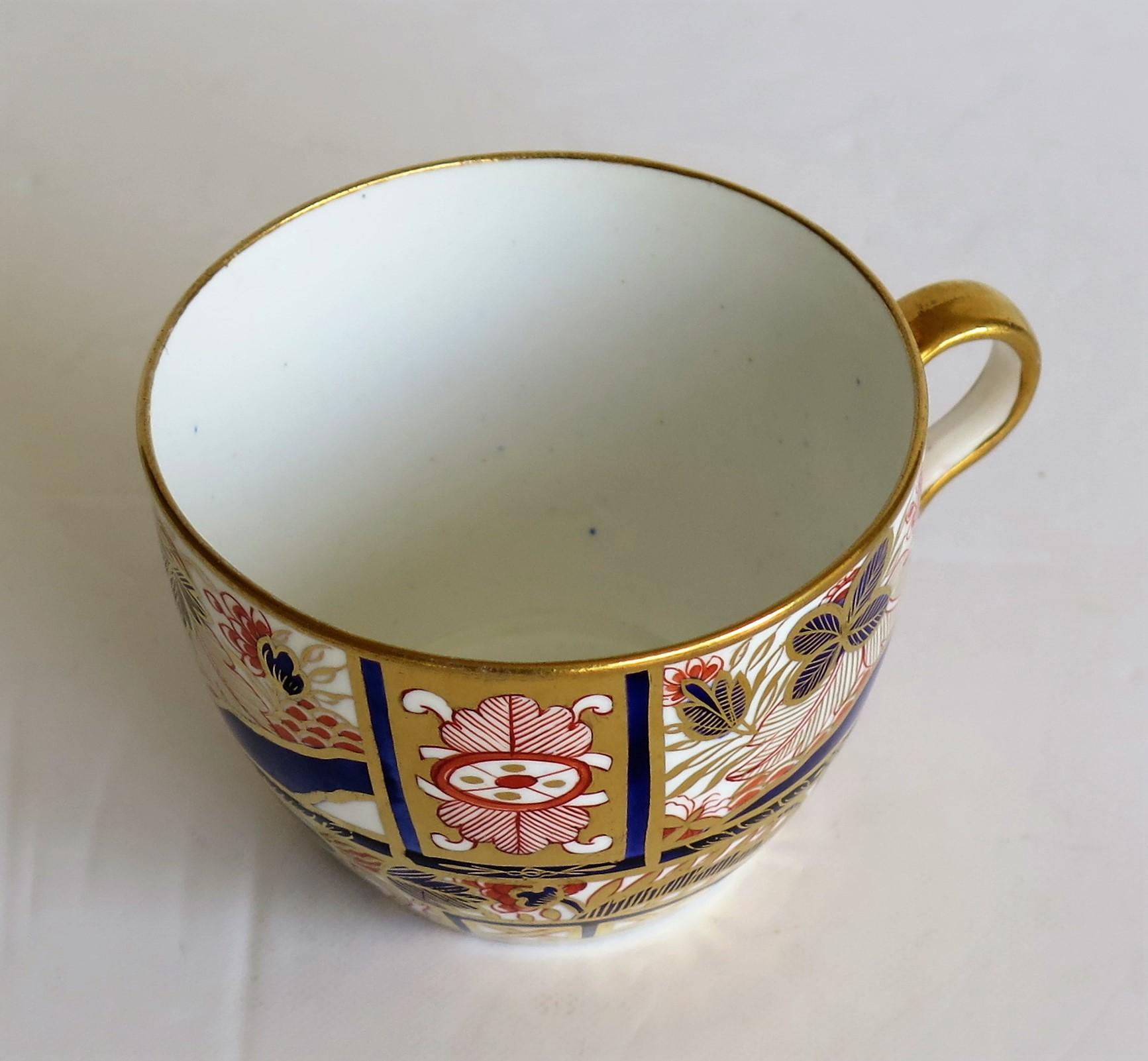 Early Spode Porcelain Tea Cup Heavily Gilded Pattern 963 Hand Painted 2