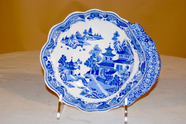 Early Spode Shaped Dish For Sale at 1stDibs