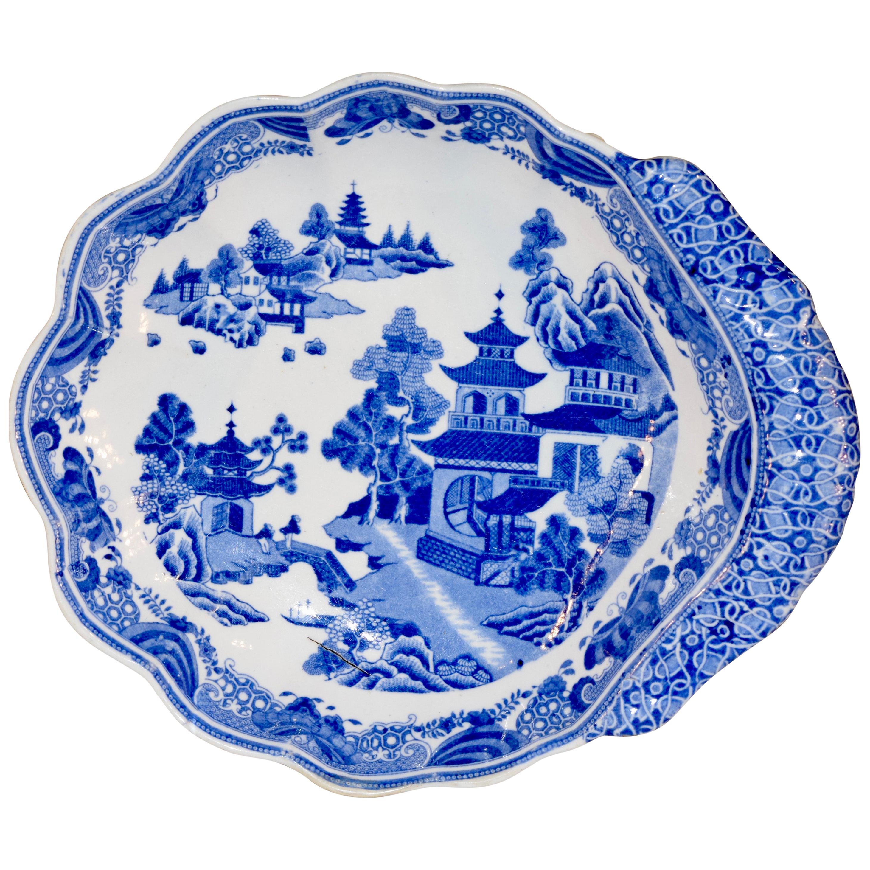 Early Spode Shaped Dish