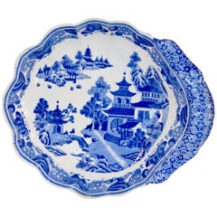 Plat façonné Spode ancien