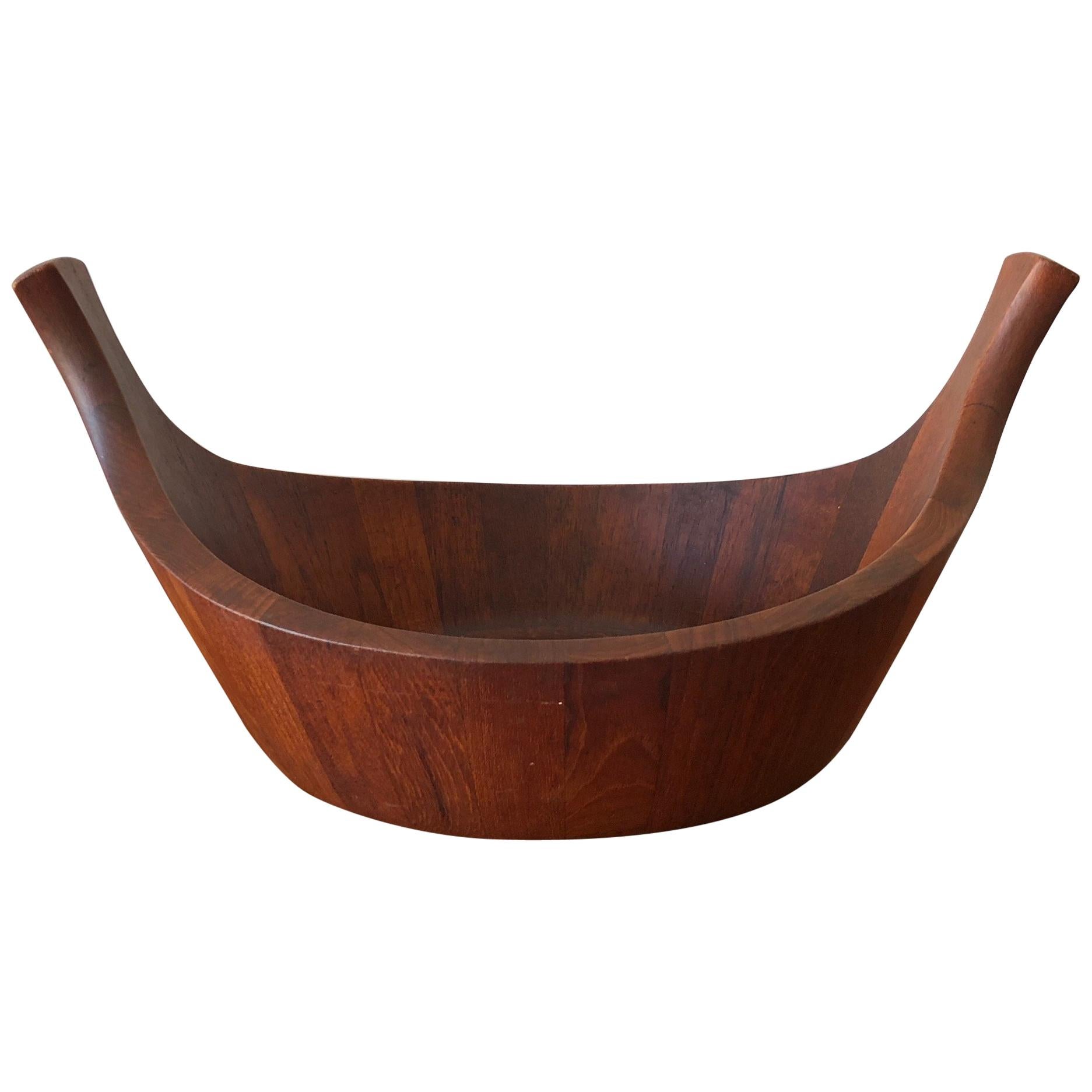 Early Staved Teak Bowl by Jens Quistgaard, Denmark