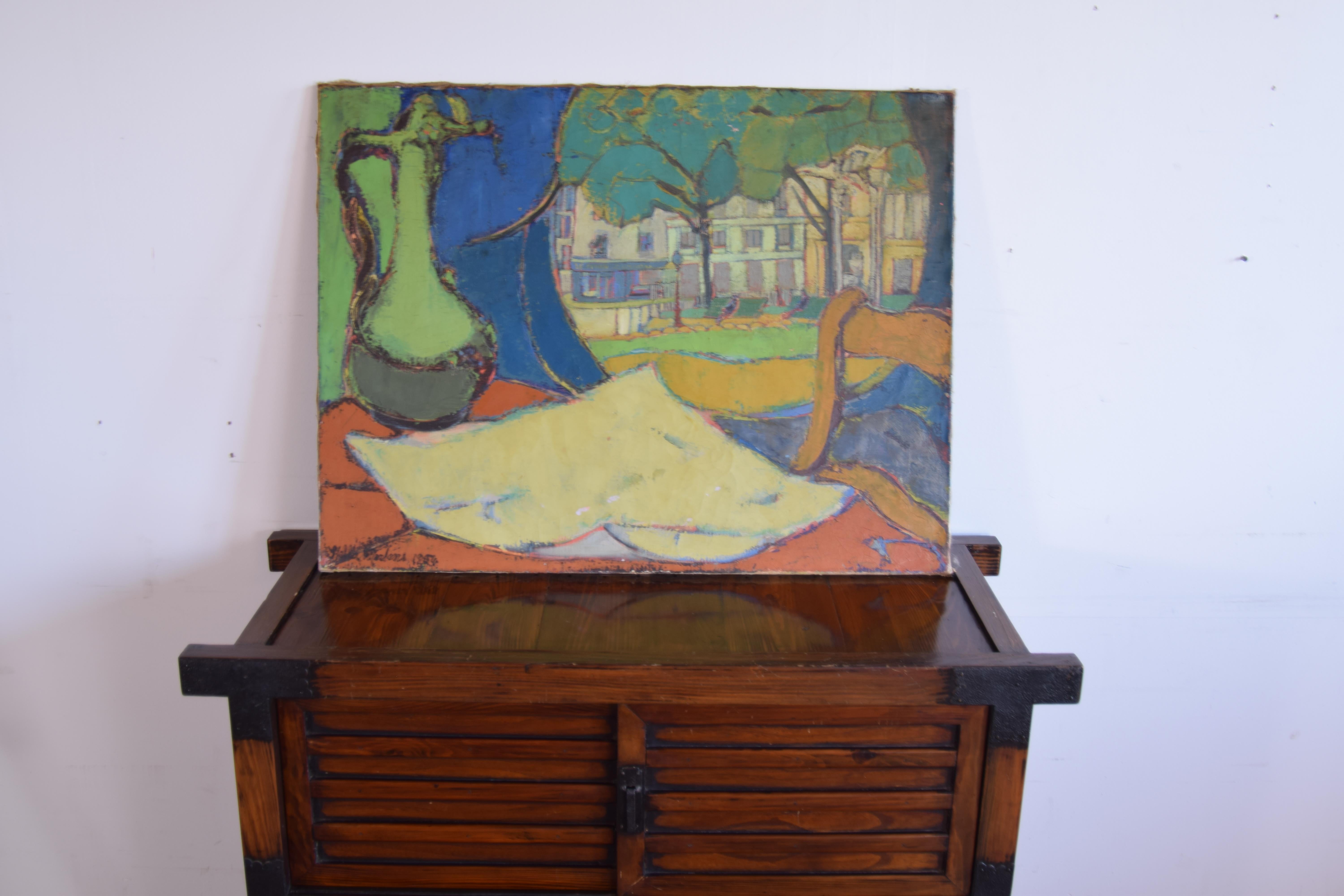 Early Stella Mertens Oil Painting In Good Condition For Sale In Providence, RI