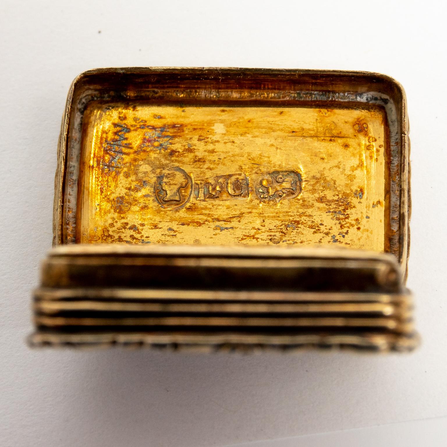 Early Sterling Silver Vinaigrette In Good Condition For Sale In Stamford, CT