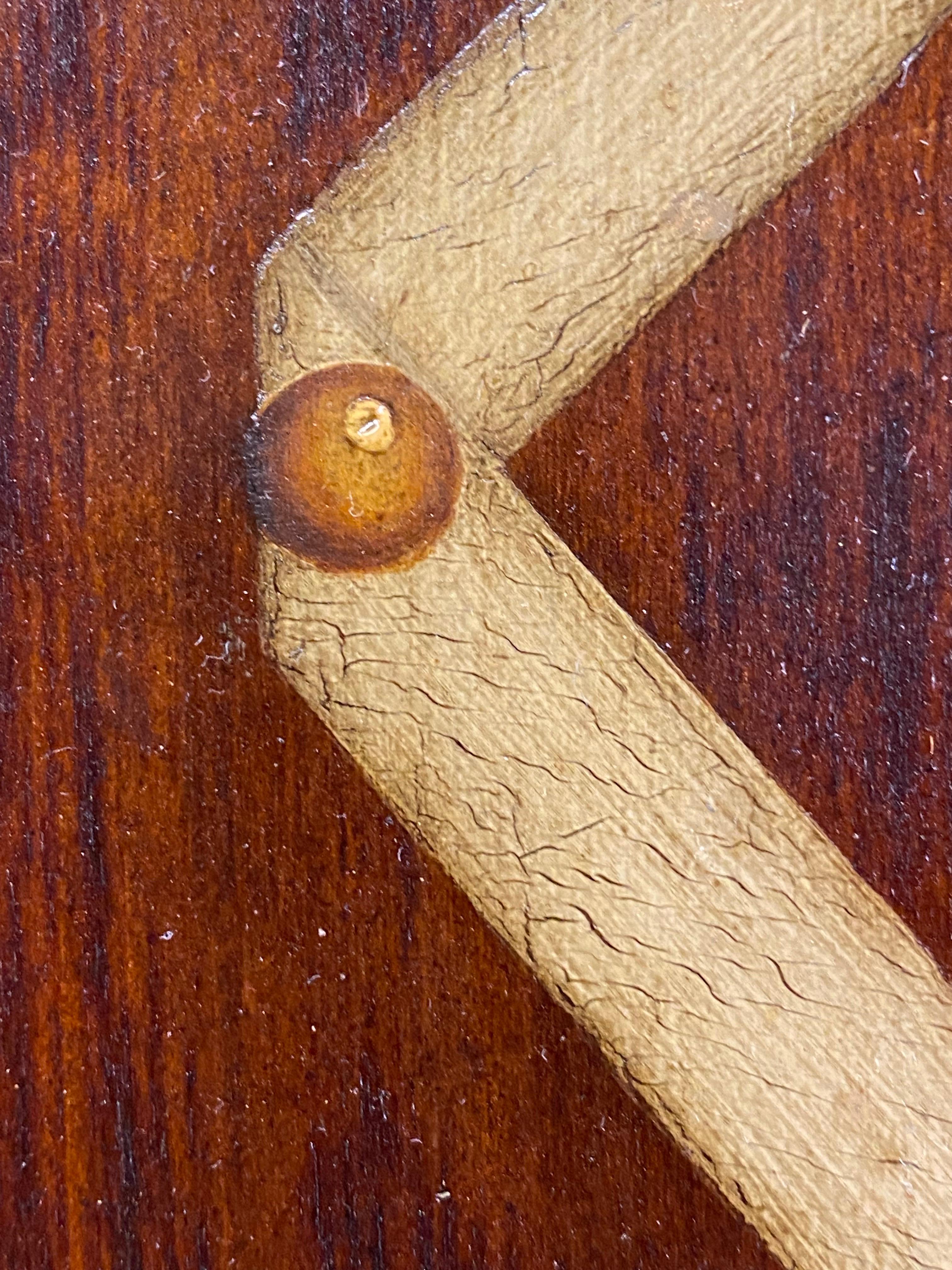 Naturaleza muerta temprana Pintura trampantojo en venta 1