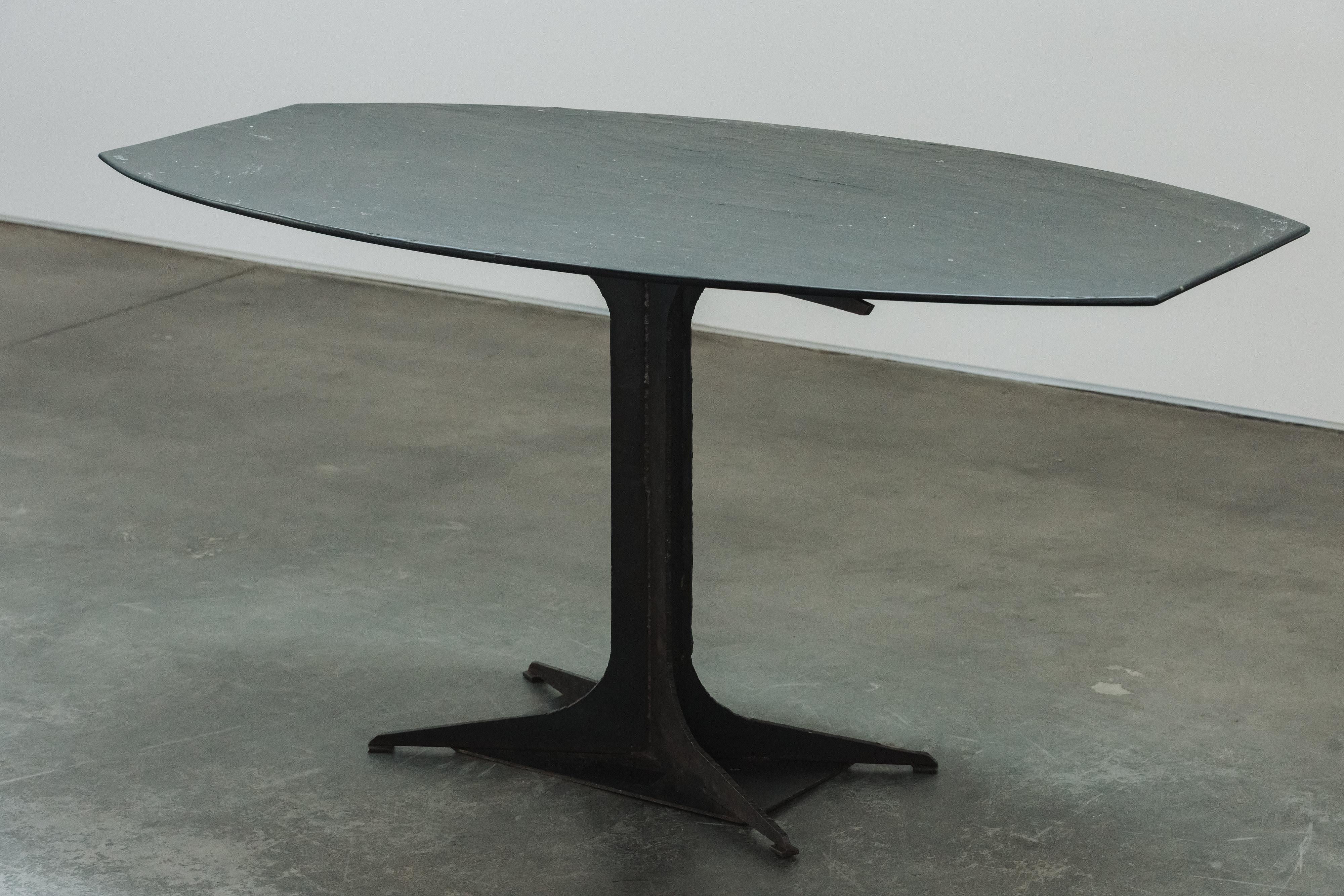 Early Stone Center Table From France, Circa 1900 In Good Condition For Sale In Nashville, TN