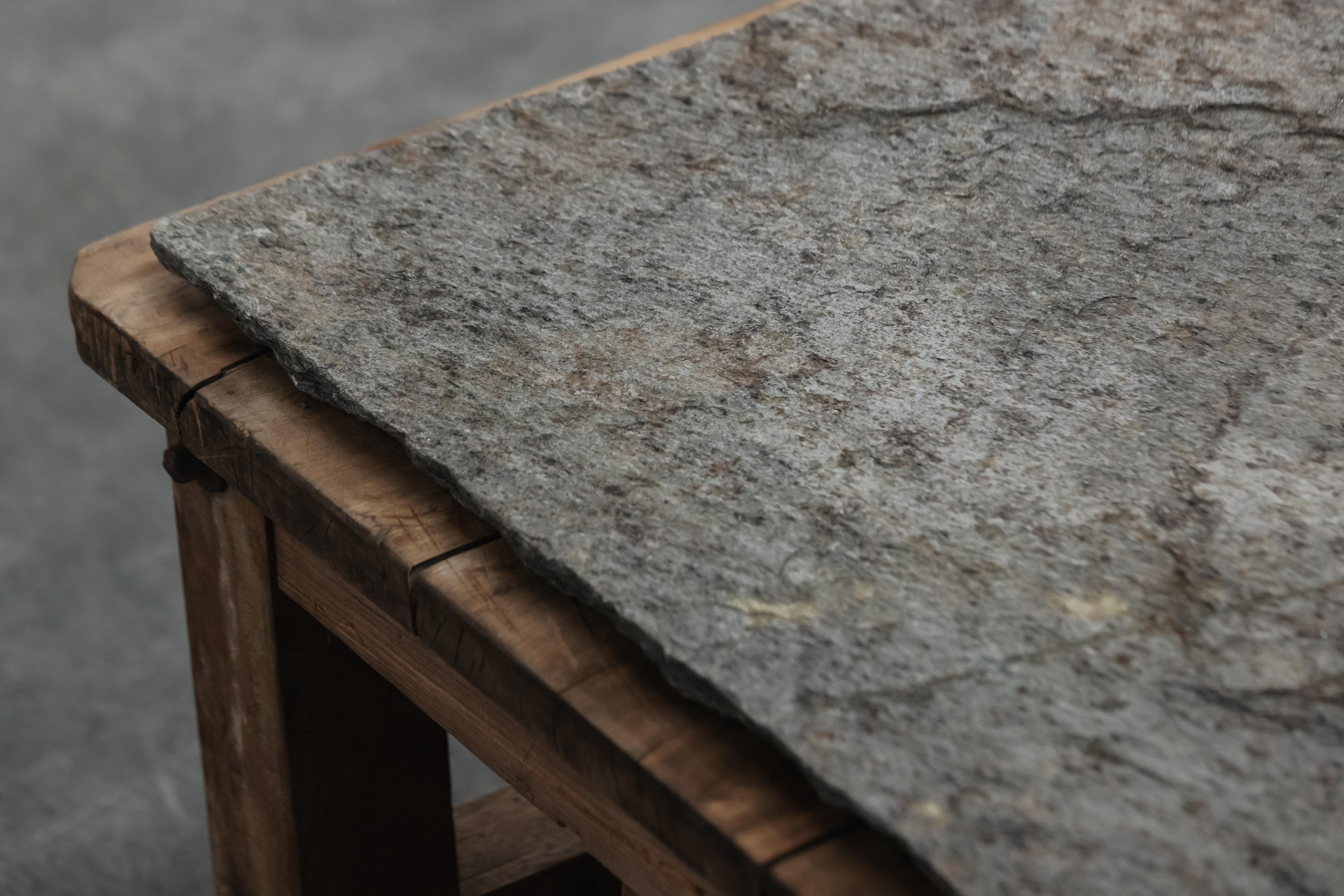 Early 20th Century Early Stone Coffee Table From France, Circa 1900