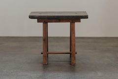 Ancienne table console à plateau en pierre de Suisse, vers 1880