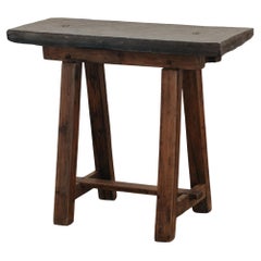 Early Stone Top Console Table From Switzerland, Circa 1880 Early Stone Top Console Table From Switzerland, Circa 1880