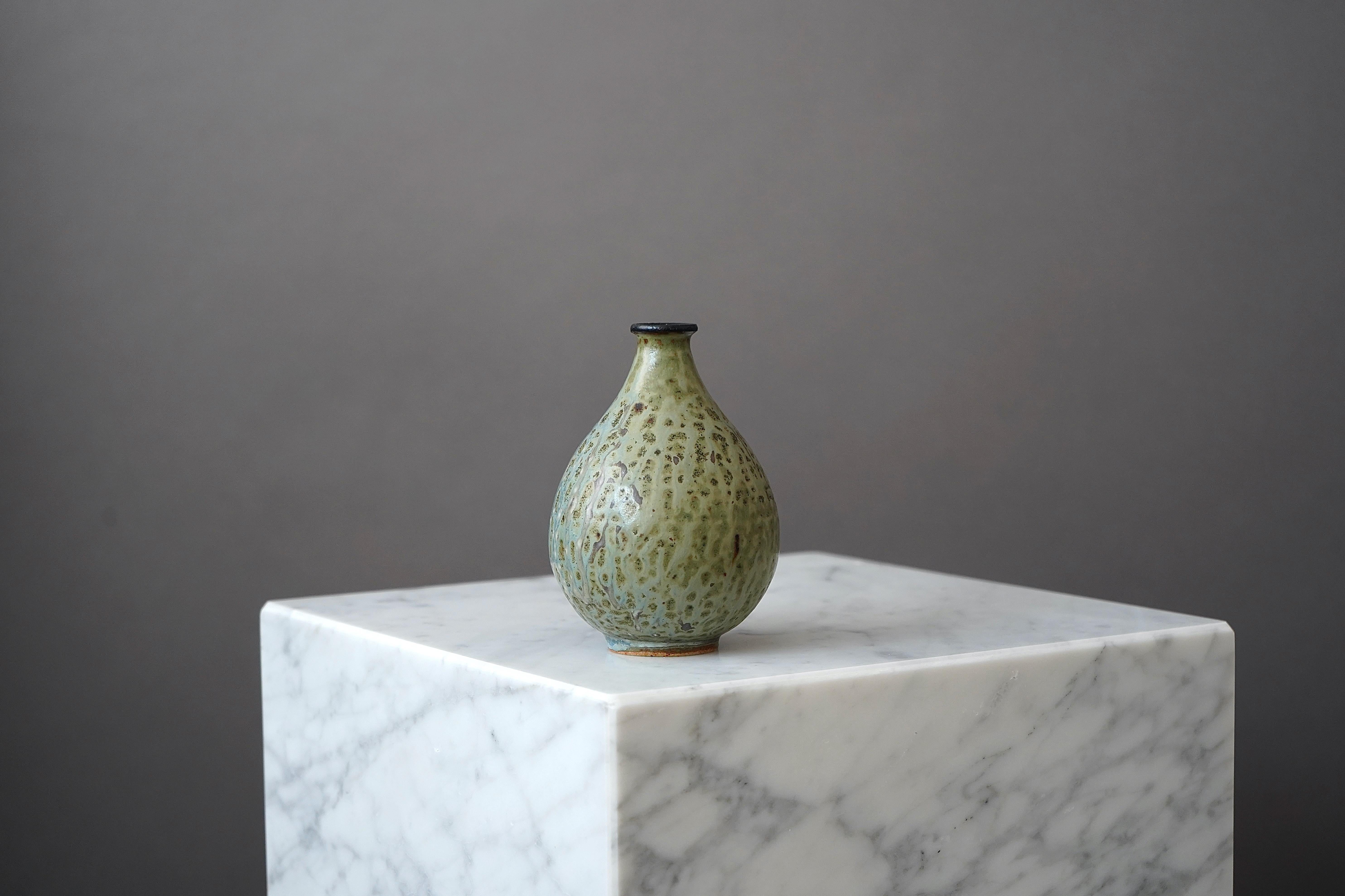 20th Century Early Stoneware Vase by Arne Bang for Holmegaard Stentoj, Denmark, 1930s For Sale