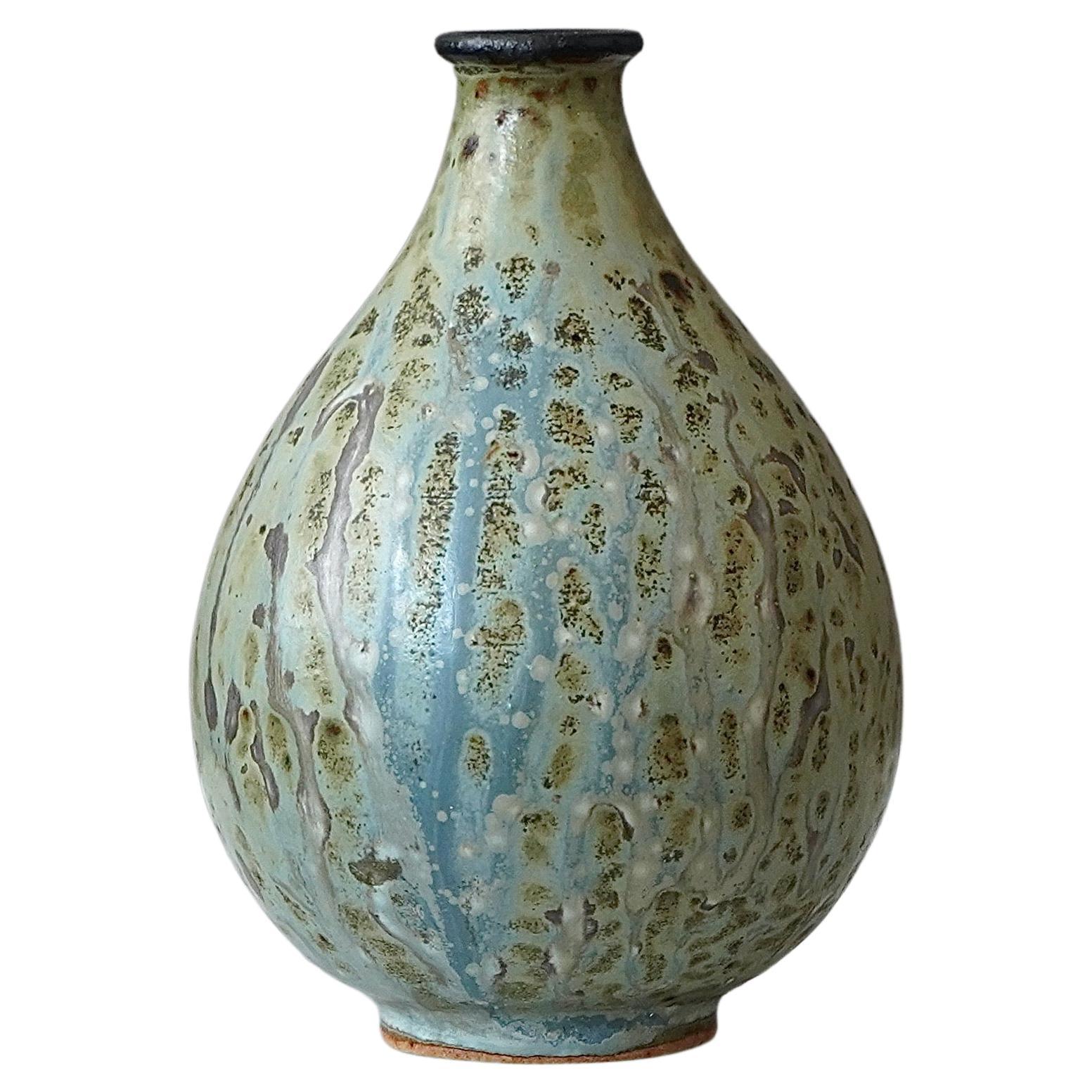 Early Stoneware Vase by Arne Bang for Holmegaard Stentoj, Denmark, 1930s For Sale