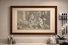 Early Surgery Scene – Village Surgeon Treating Patient, Teniers Engraving, 1740