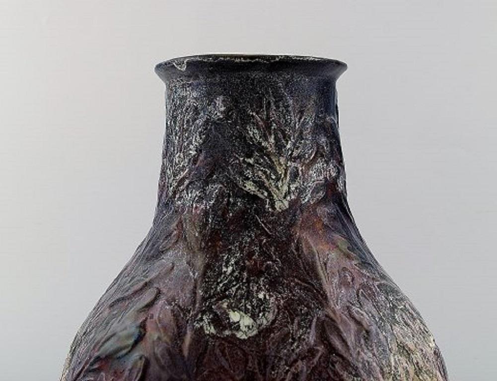 Danish Early Svend Hammershøi for Kähler, Denmark, Large Vase in Glazed Stoneware