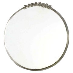 Early Svenskt Tenn Pewter Mirror Sweden 1920's Scandinavian Modern