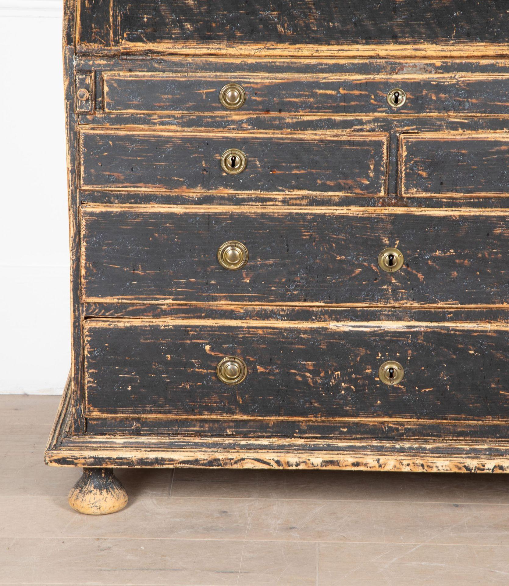 Wood Early Swedish 19th Century Rococo Secretary