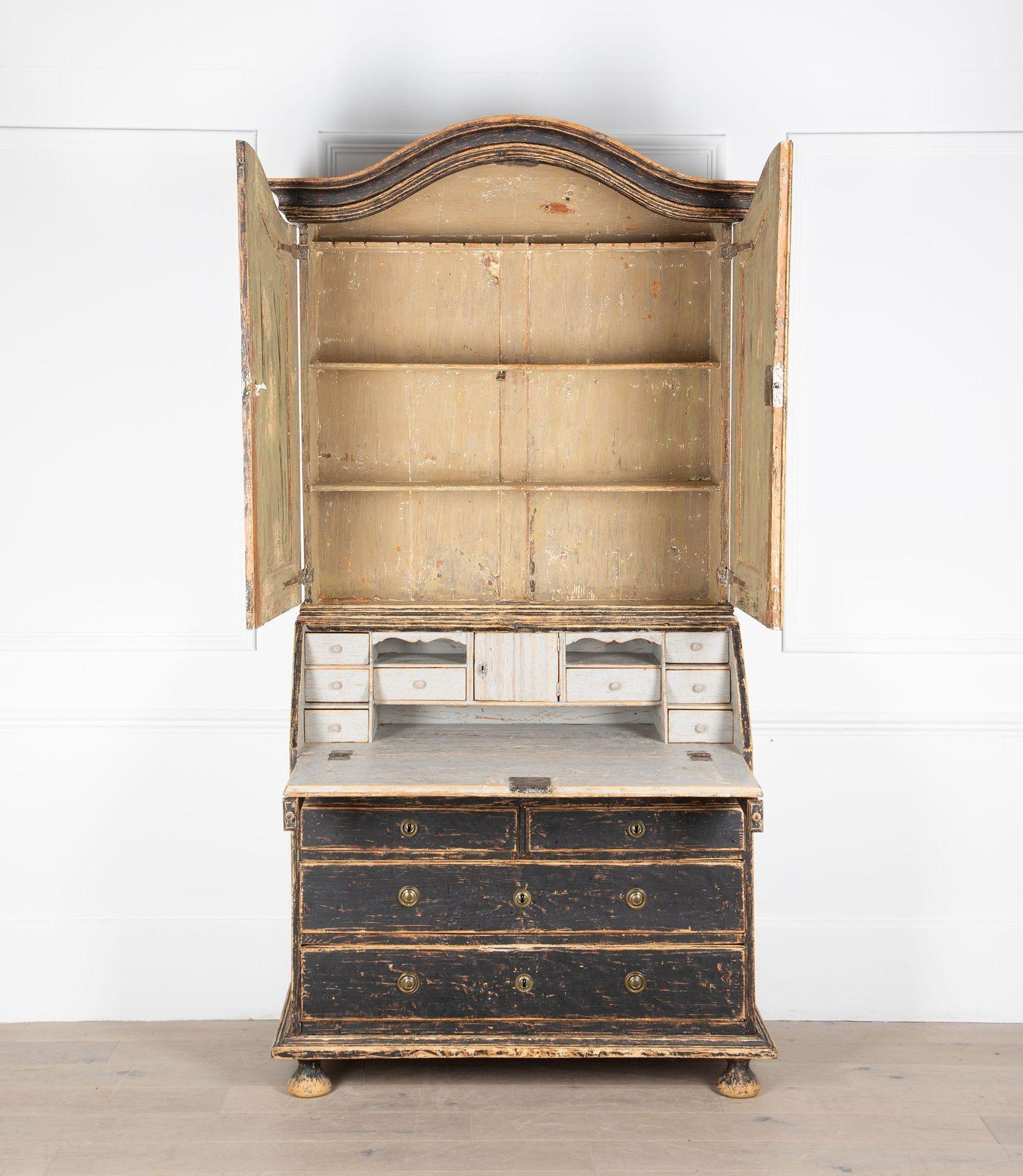 Early Swedish 19th Century Rococo Secretary 2