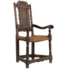 Early, Swedish Allmoge Poker / Stove Chair, Origin: Sweden, circa 1750