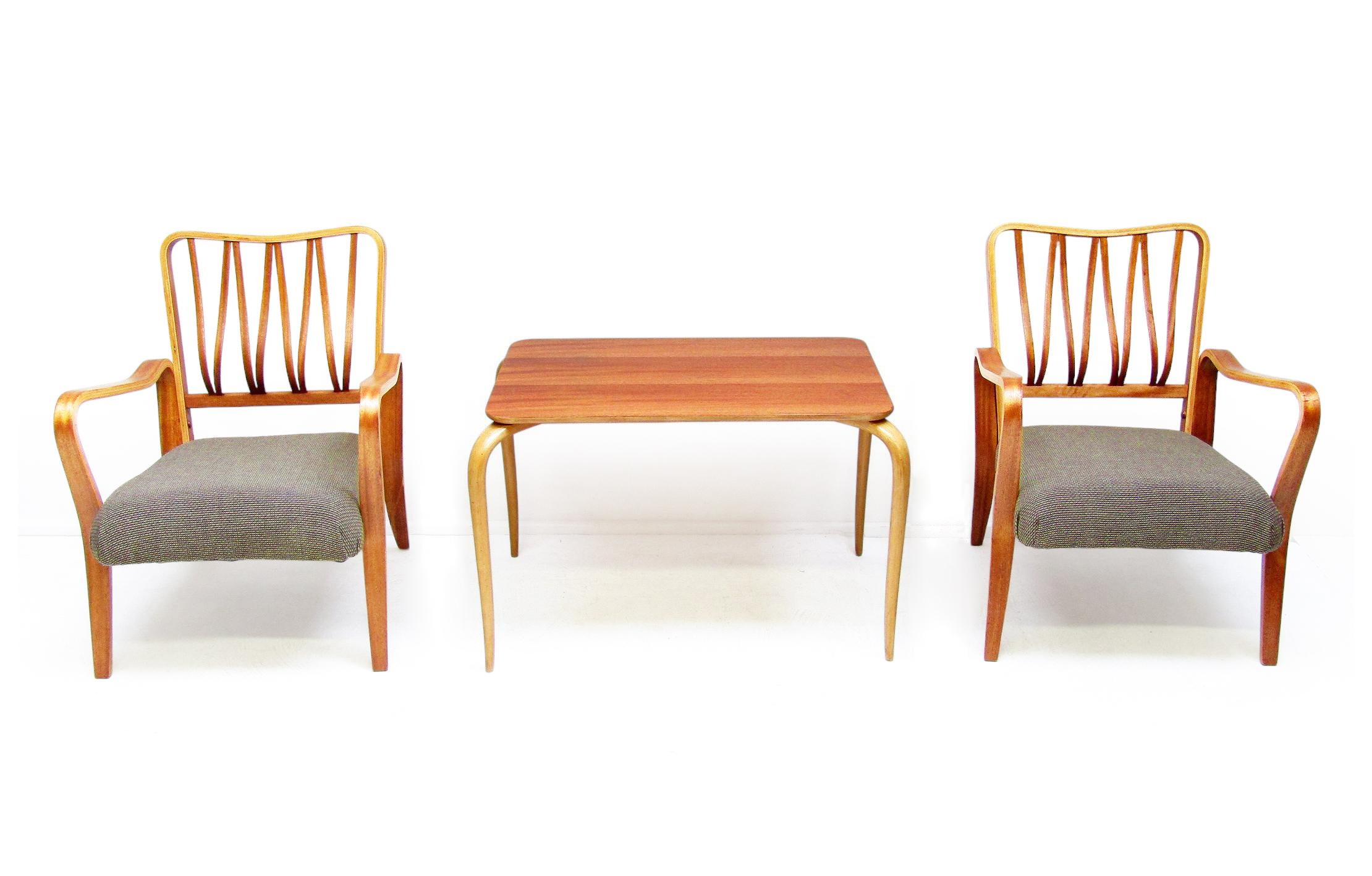 Früher schwedischer Annika-Couchtisch aus kubanischem Mahagoni von Bruno Mathsson, um 1940 (Moderne der Mitte des Jahrhunderts) im Angebot