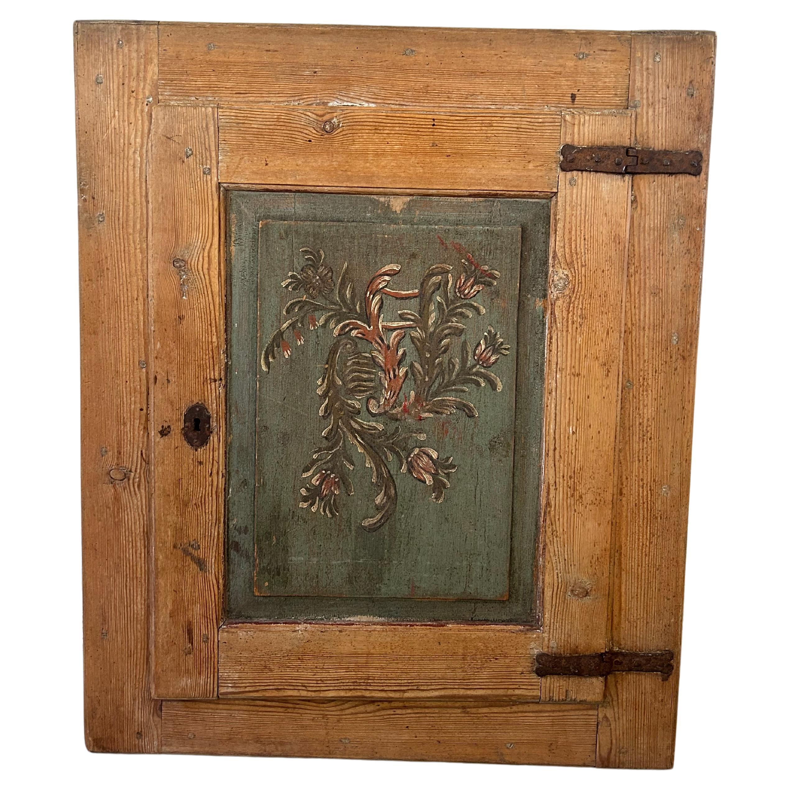 Armario antiguo de arte popular sueco, Suecia, años 1790