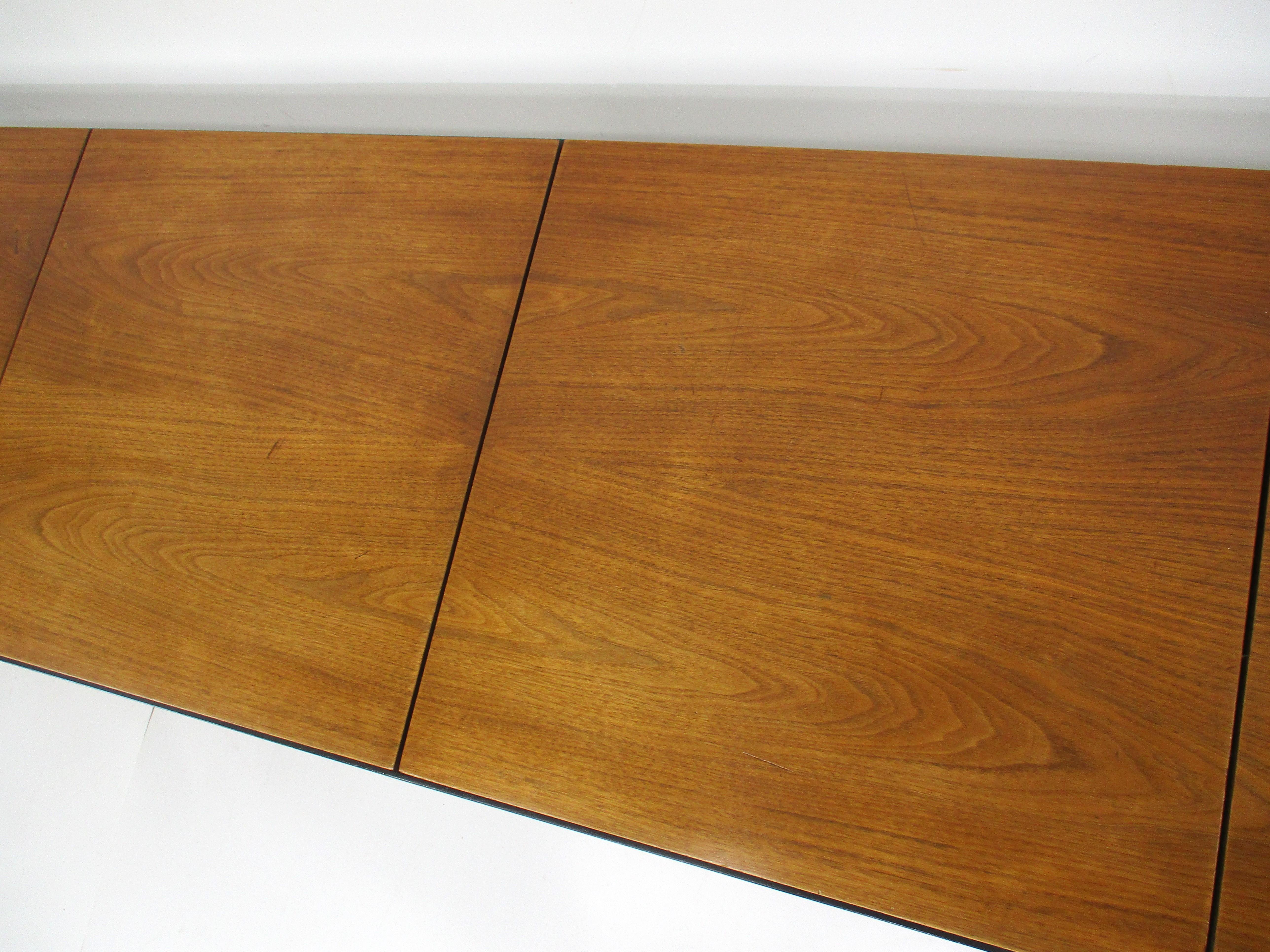 20th Century Early T Angle Walnut Coffee Table / Bench by Florence Knoll # 332 for Knoll (B)  For Sale
