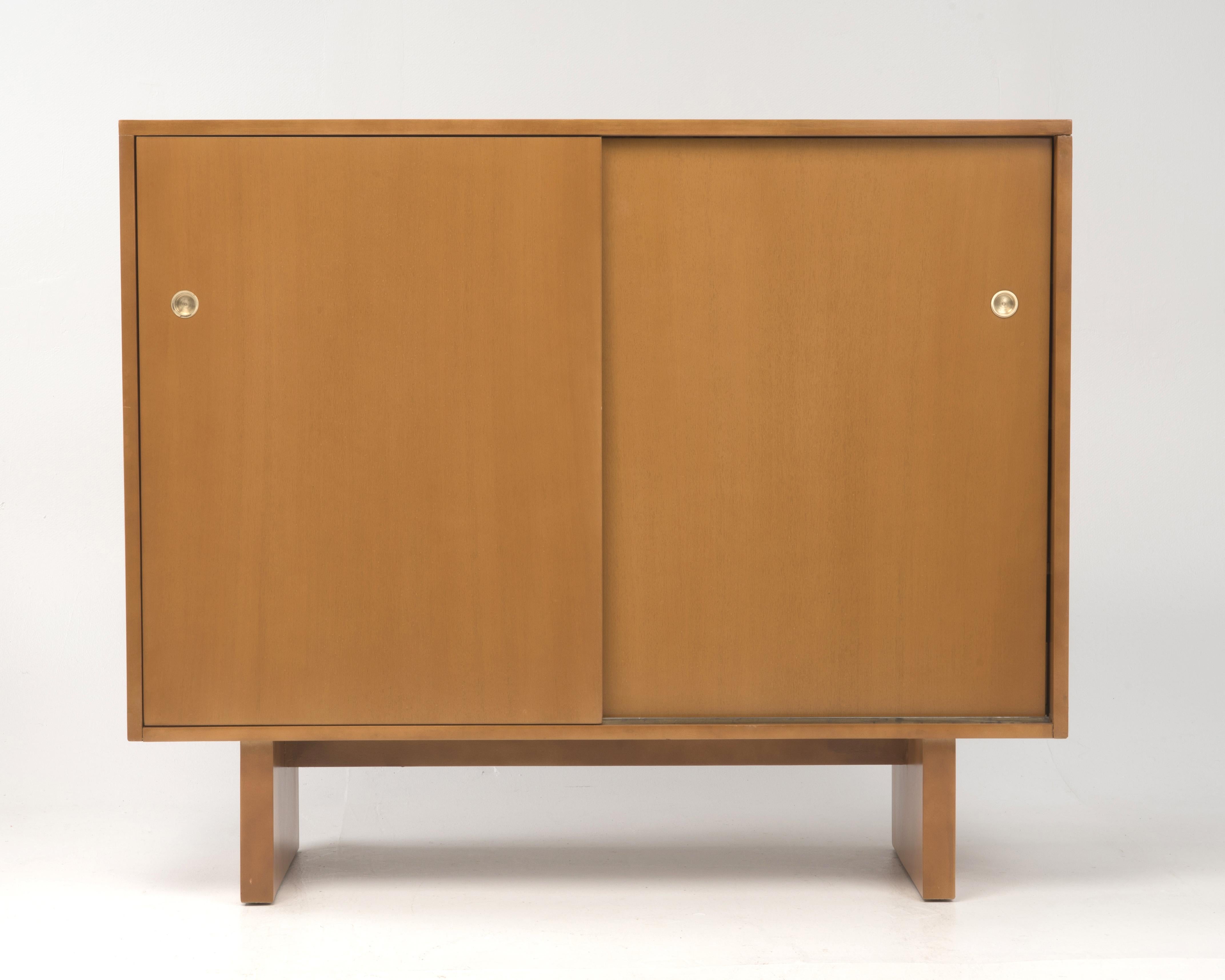American Early James Wylie Widdicomb Sliding Door Dresser Chest Wardrobe Cabinet For Sale