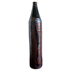 Used Early Tall Ceramic Vase with Unique Glaze by Brother Thomas Bezanson