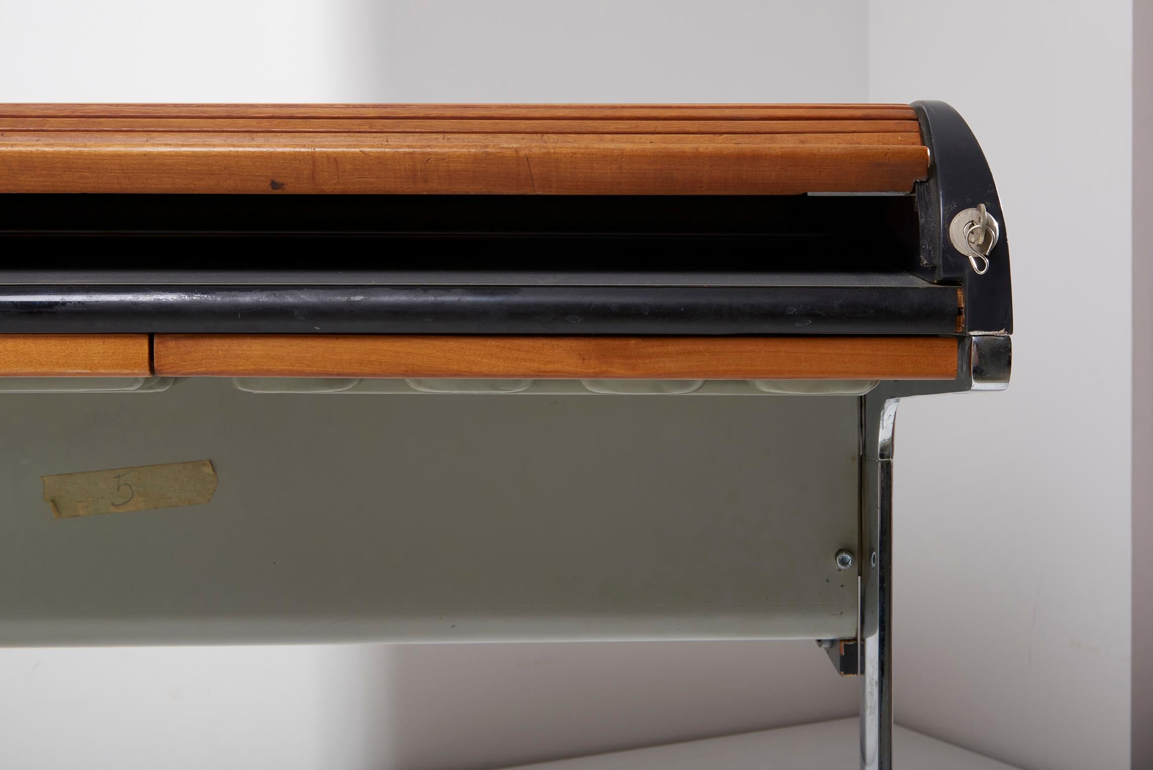 Early Tambour Roll-Top Desk by George Nelson for Herman Miller, 1960s  3