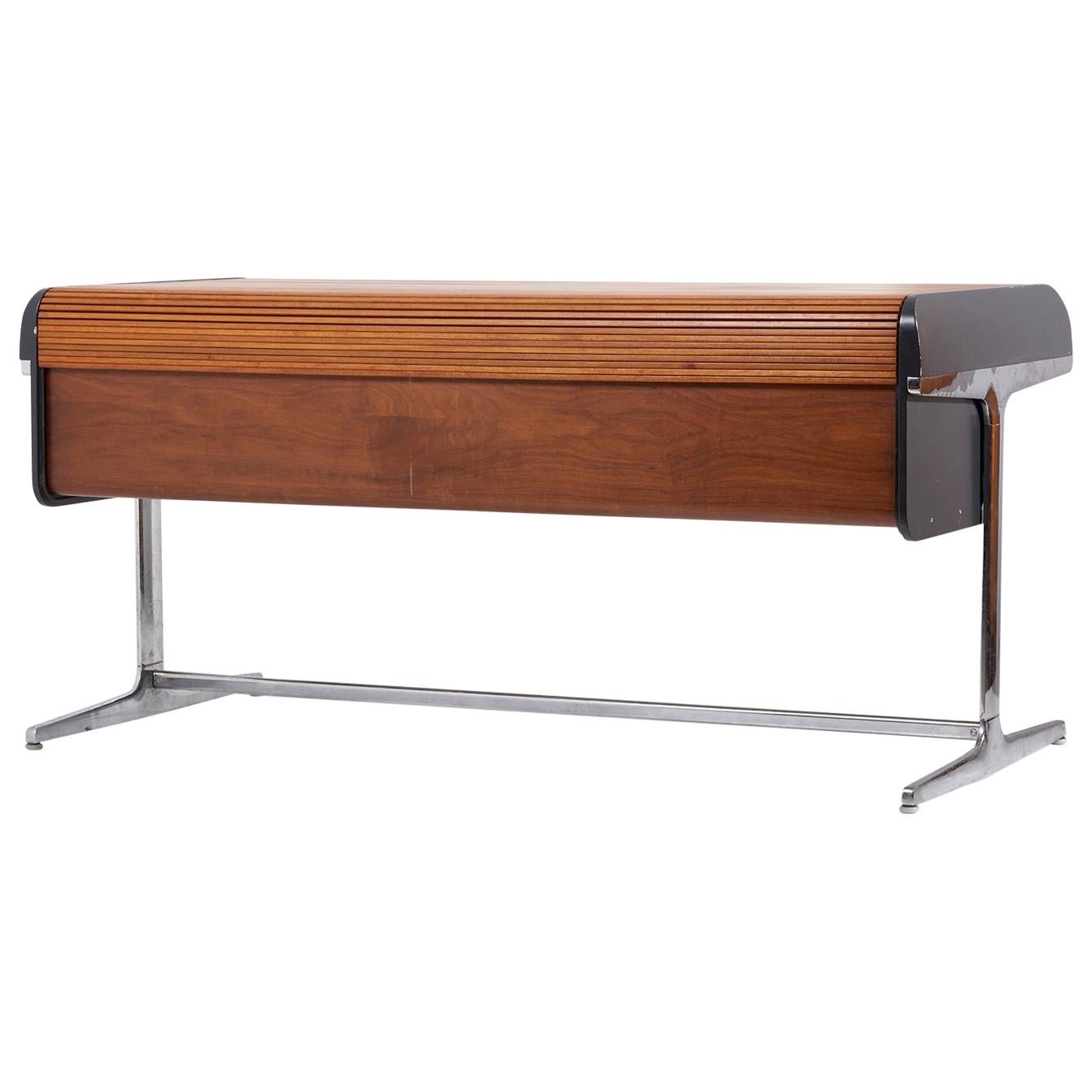 Early Tambour Roll-Top Desk by George Nelson for Herman Miller, 1960s 