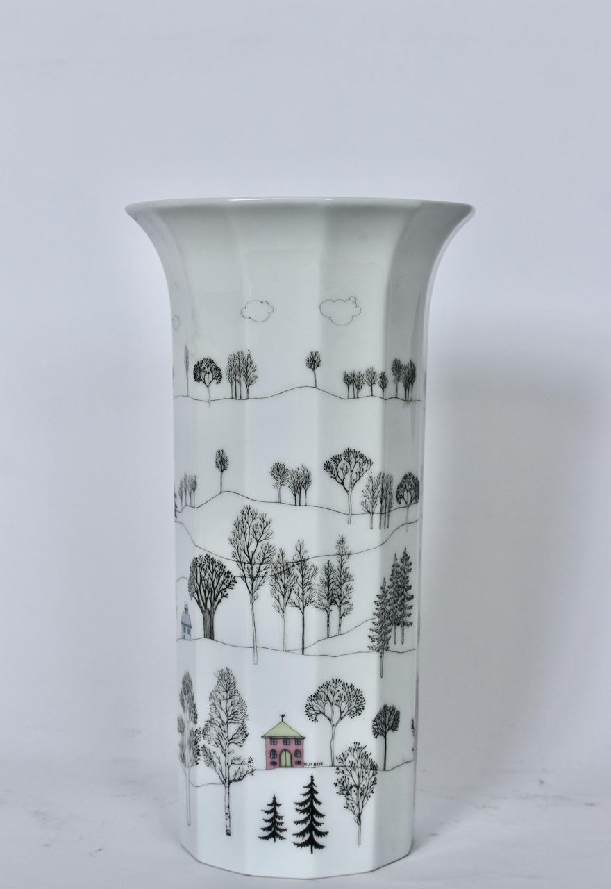 Vase en porcelaine blanche 