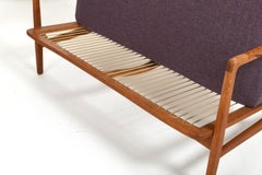 Early Teak and Oak 2-Seater Sofa by Tove & Edward Kindt-Larsen