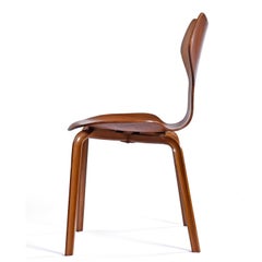 Early Teak Arne Jacobsen Grand Prix Chair 4130 for Fritz Hansen