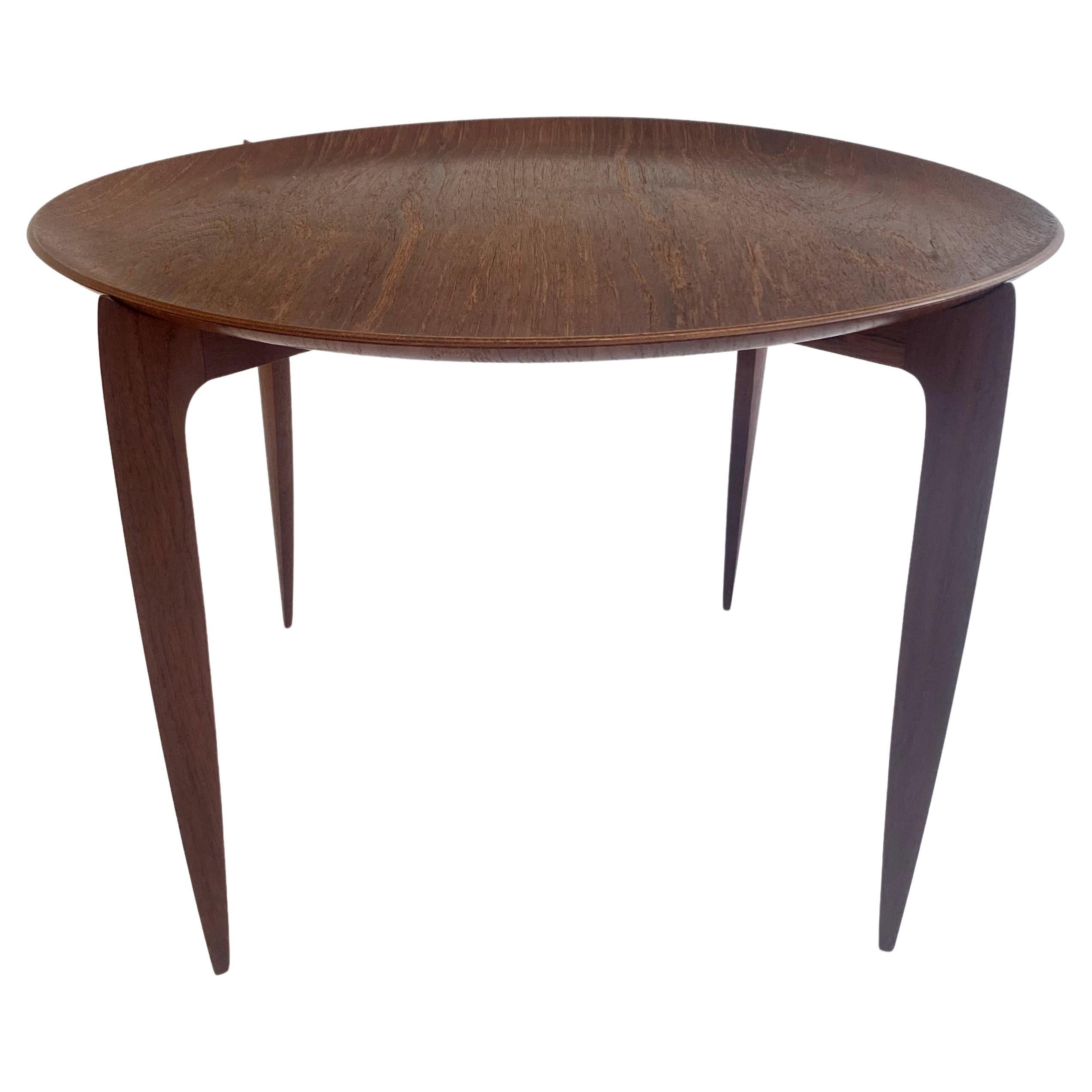 Early teak tray table by S.A. Willumsen & H. Engholm for Fritz Hansen For Sale