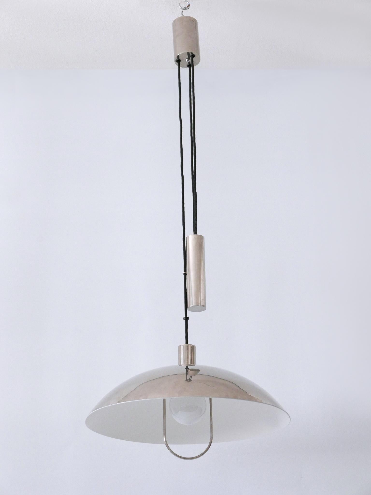Early Tecnolumen Pendant Lamp 'Bauhaus HMB 25/500' by Marianne Brandt 1980s For Sale 6