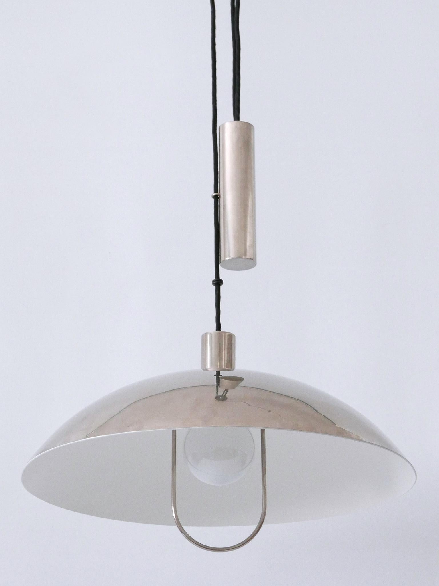 Early Tecnolumen Pendant Lamp 'Bauhaus HMB 25/500' by Marianne Brandt 1980s For Sale 9