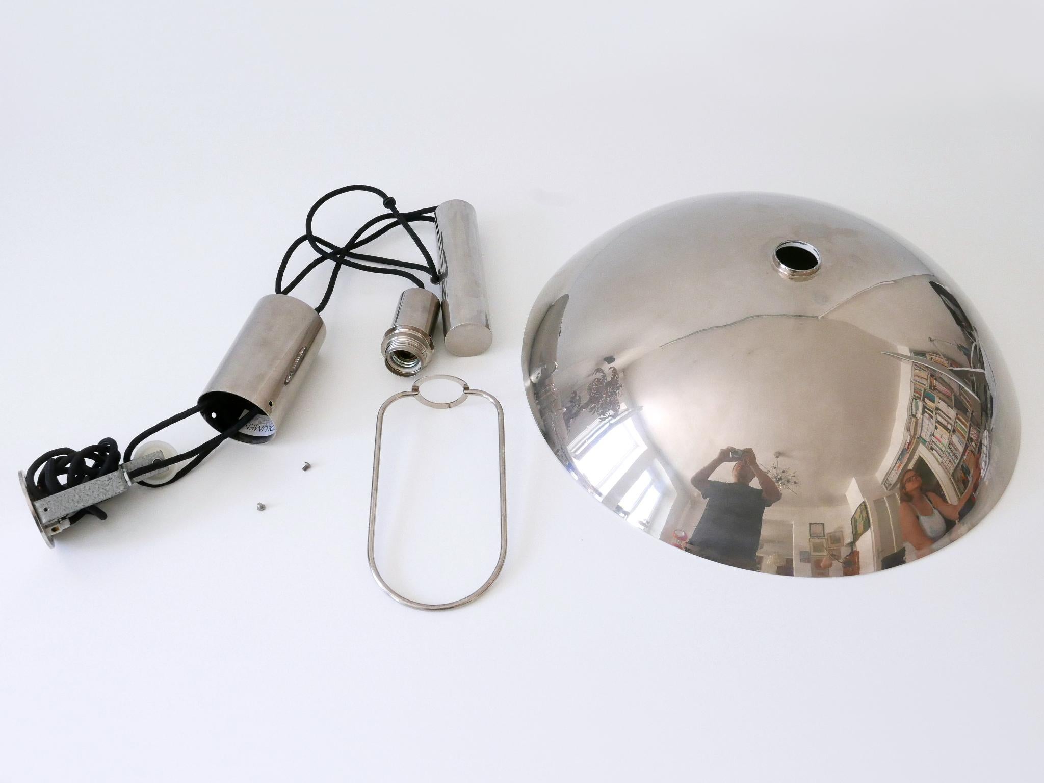 Early Tecnolumen Pendant Lamp 'Bauhaus HMB 25/500' by Marianne Brandt 1980s For Sale 11