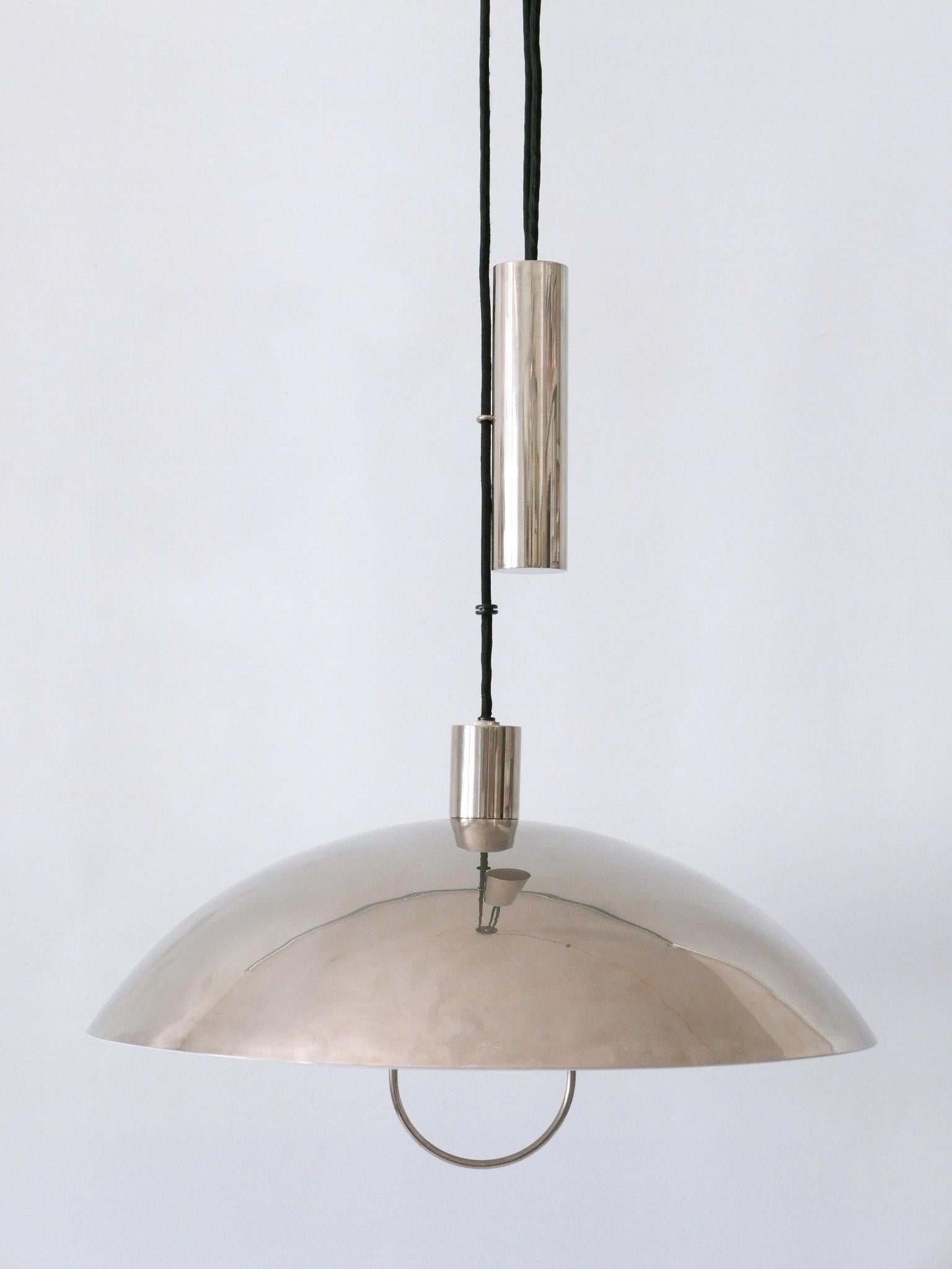 Early Tecnolumen Pendant Lamp 'Bauhaus HMB 25/500' by Marianne Brandt 1980s For Sale 1