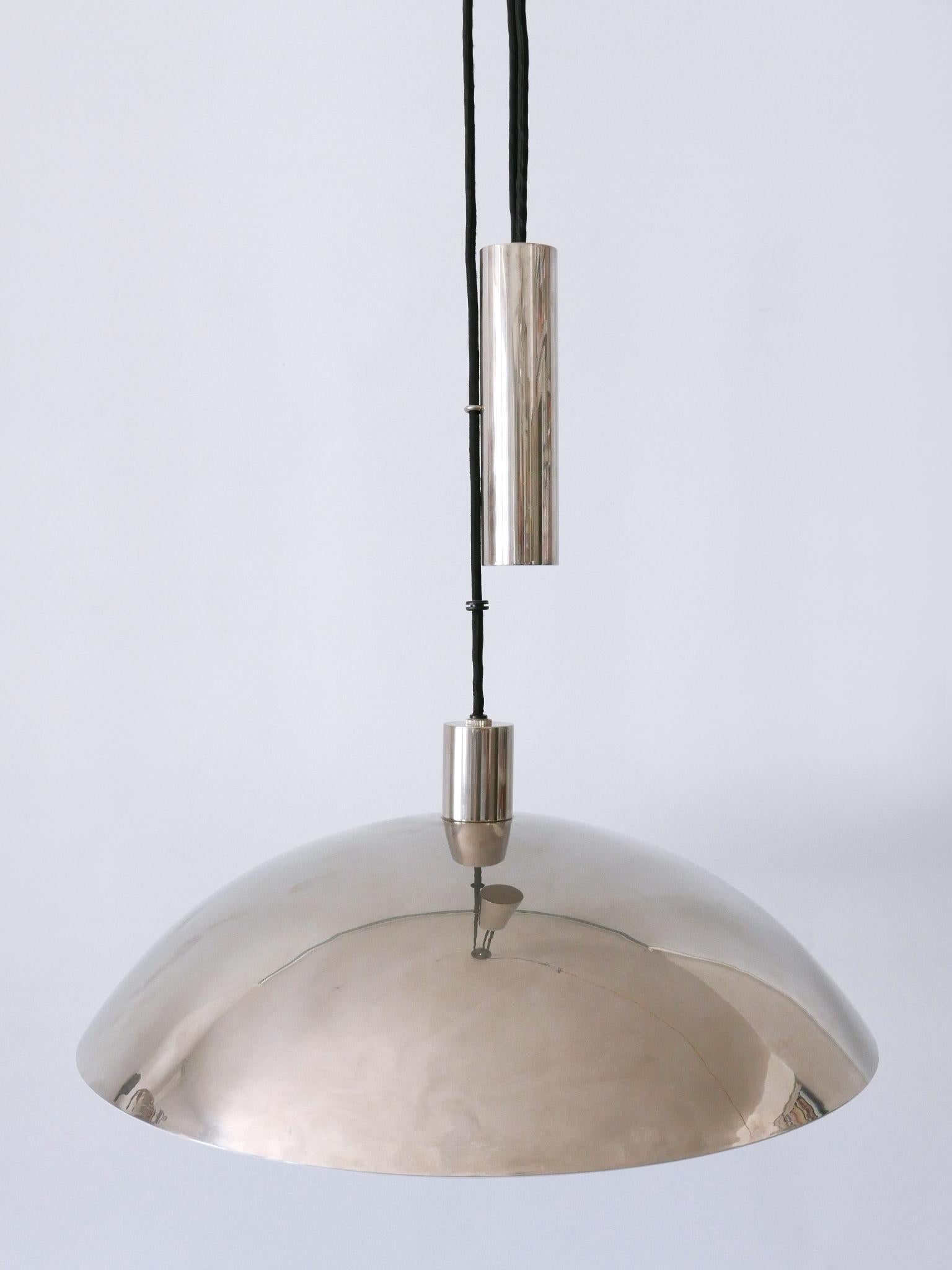 Early Tecnolumen Pendant Lamp 'Bauhaus HMB 25/500' by Marianne Brandt 1980s For Sale 2