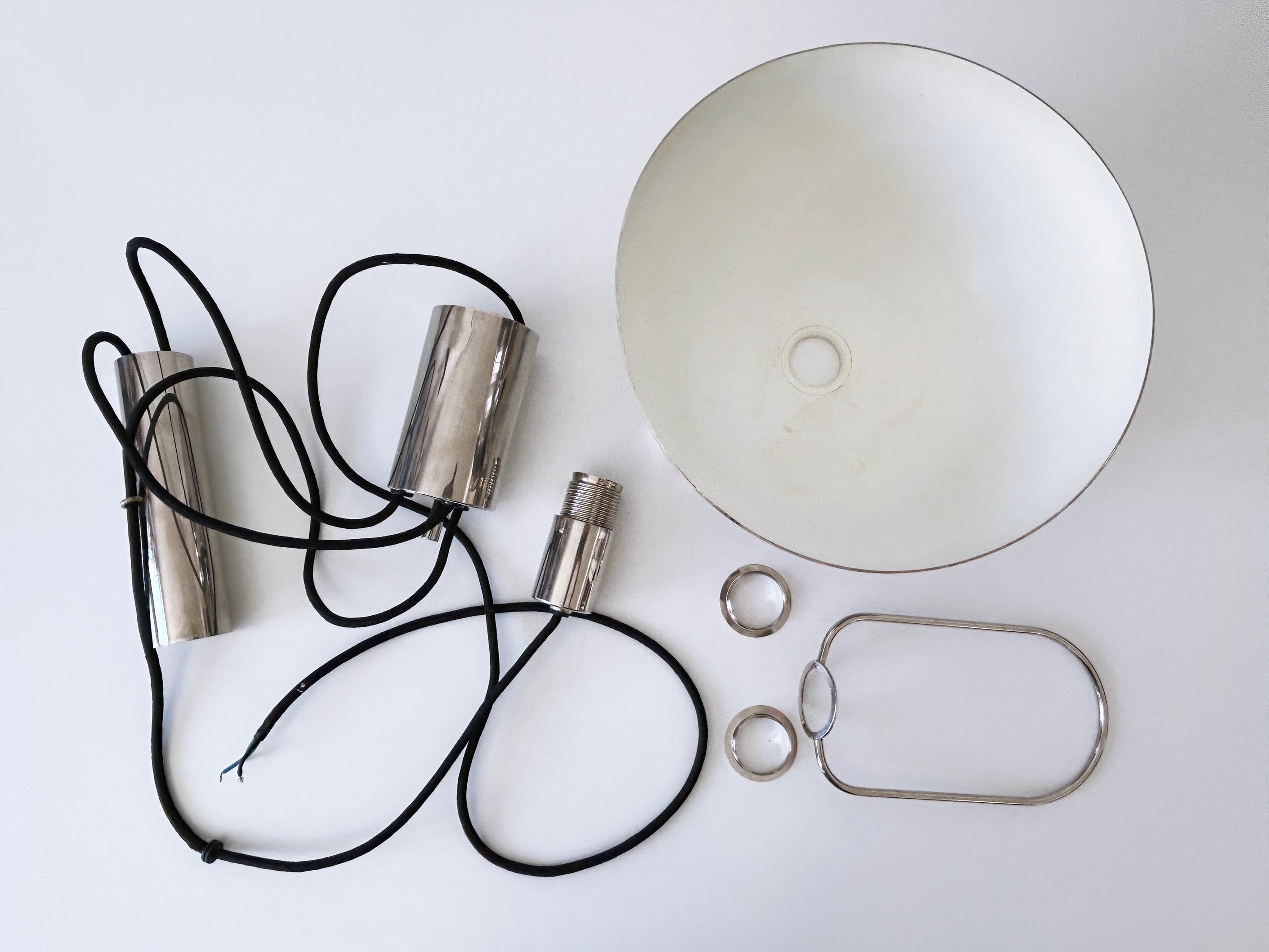 Lampe à suspension à poulie Bauhaus HMB 25/300 par Marianne Brandt 1980 en vente 11