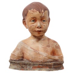Early Terracotta Bust of Young Boy
