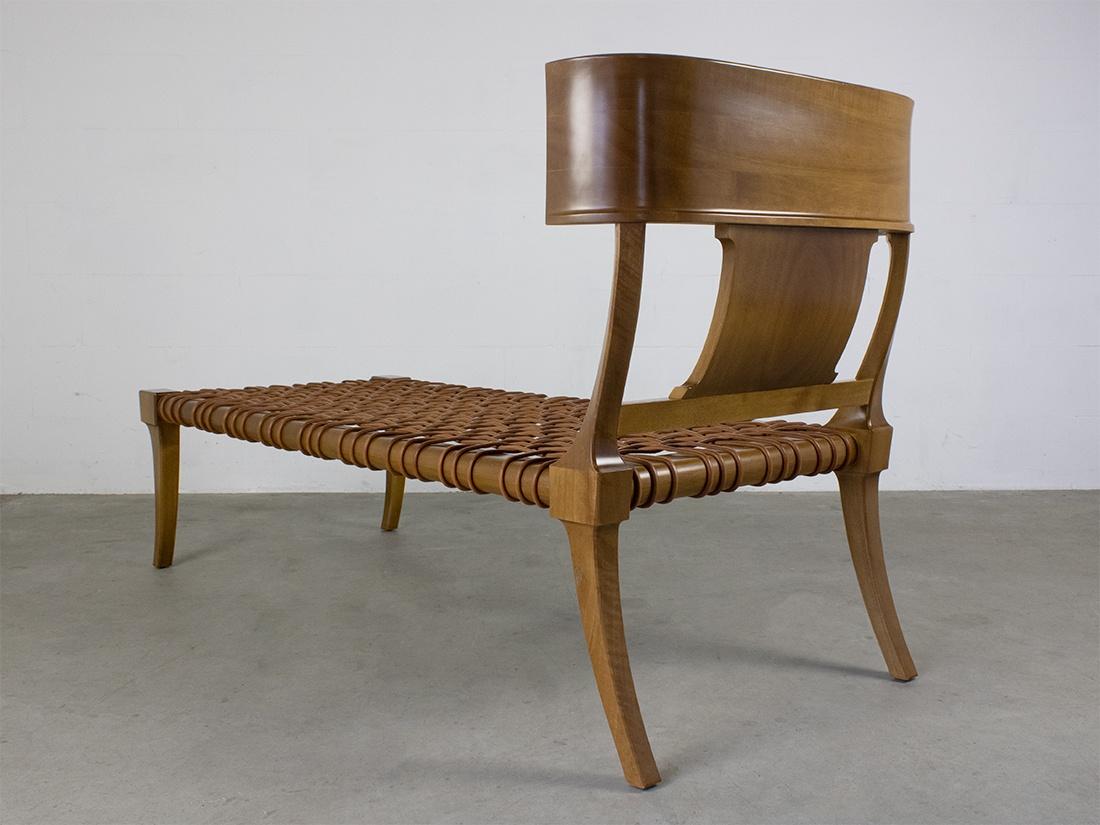 Mid-Century Modern Early T.H. Robsjohn-Gibbings Model nr 11 'Klini' Chaise for Saridis of Athens