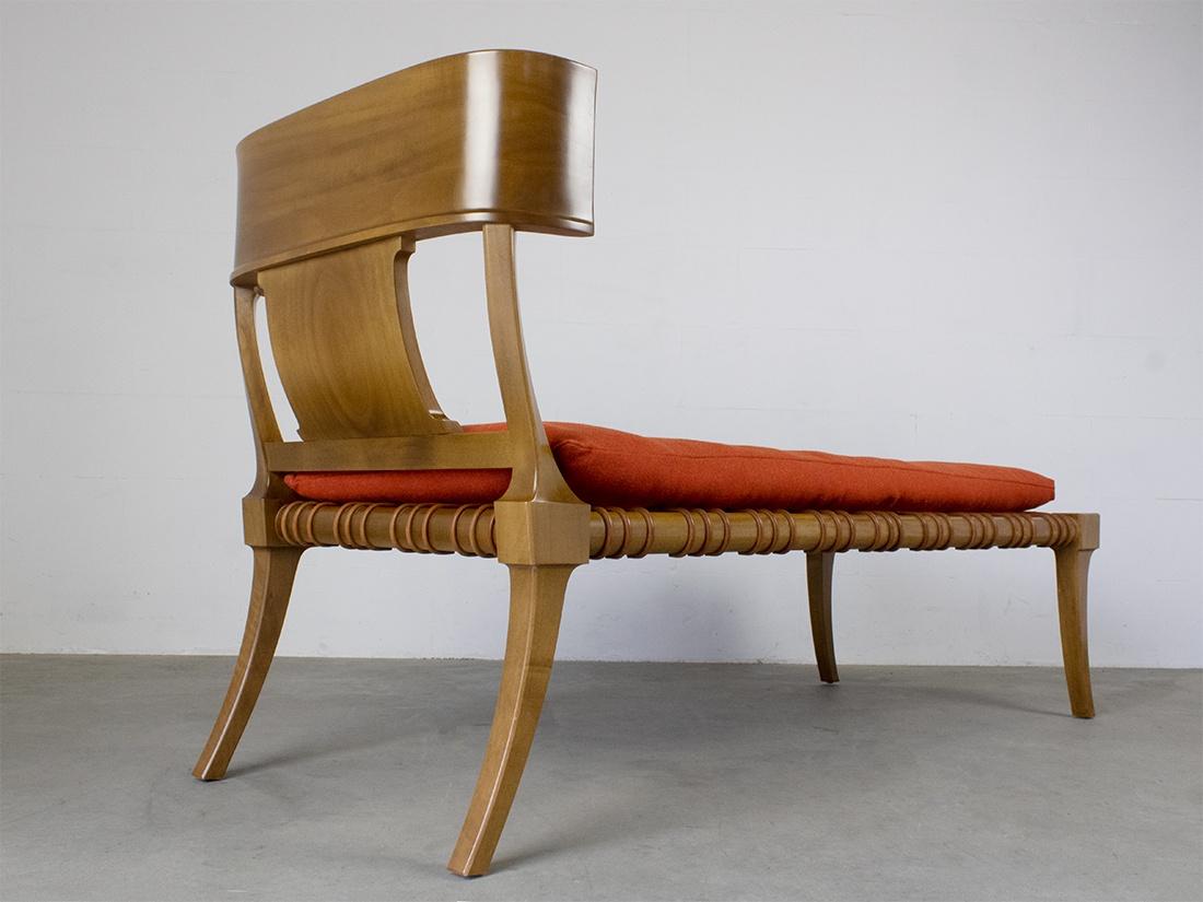 Early T.H. Robsjohn-Gibbings Model nr 11 'Klini' Chaise for Saridis of Athens In Good Condition In Dronten, NL