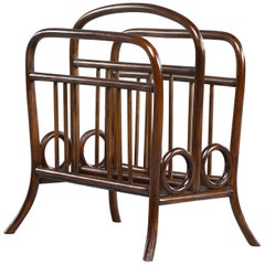 Portariviste in legno di Thonet alla maniera di Josef Hoffmann