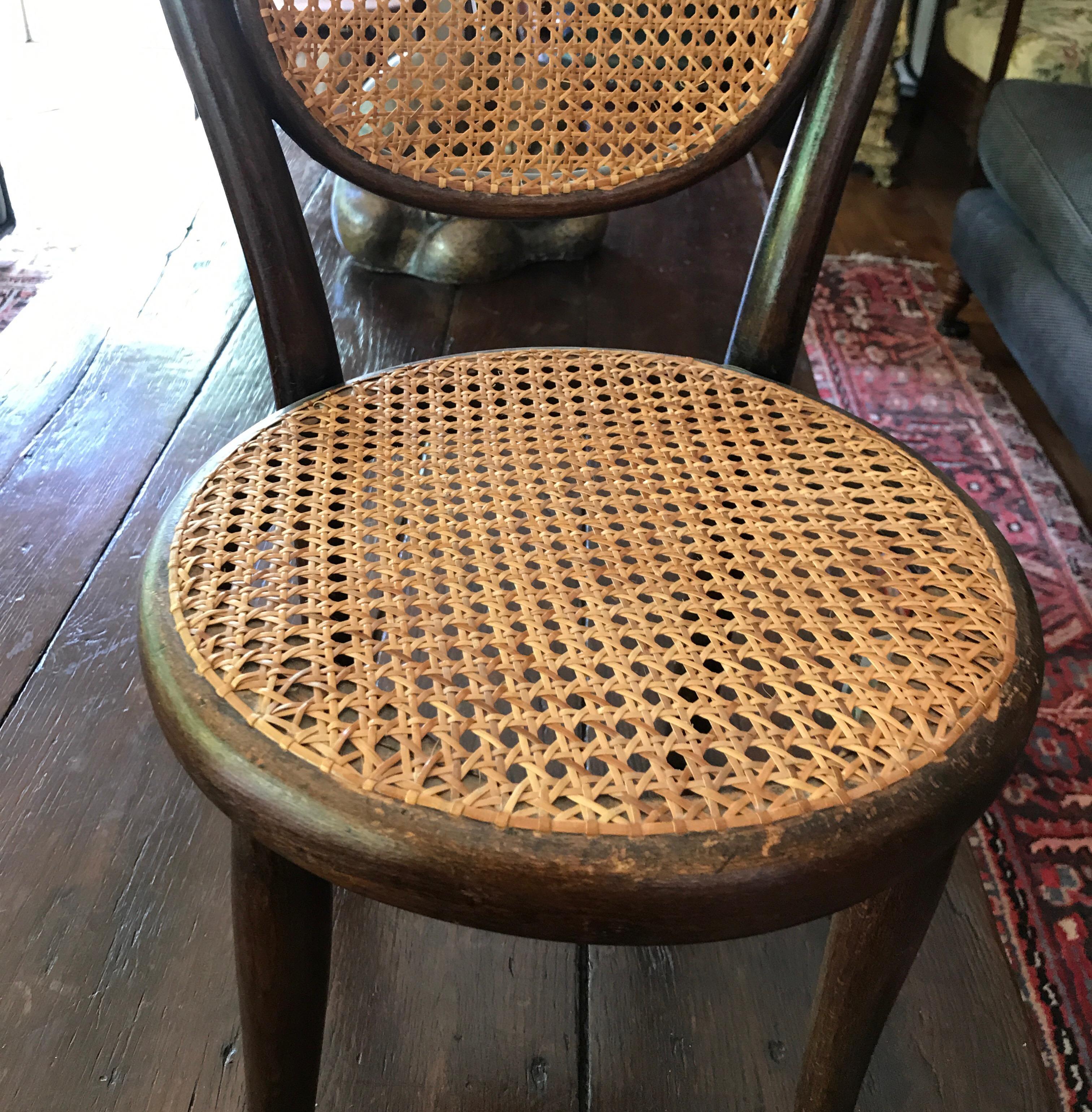 Victorian Early Thonet Child Chair Labeled For Sale
