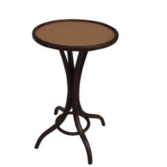 Early Thonet Pedestal Table with Cork Top