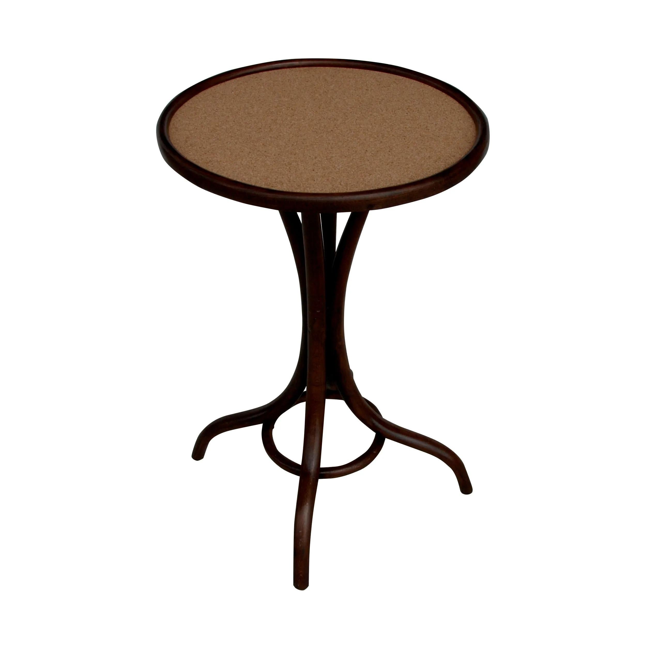 Art Nouveau Early Thonet Pedestal Table with Cork Top