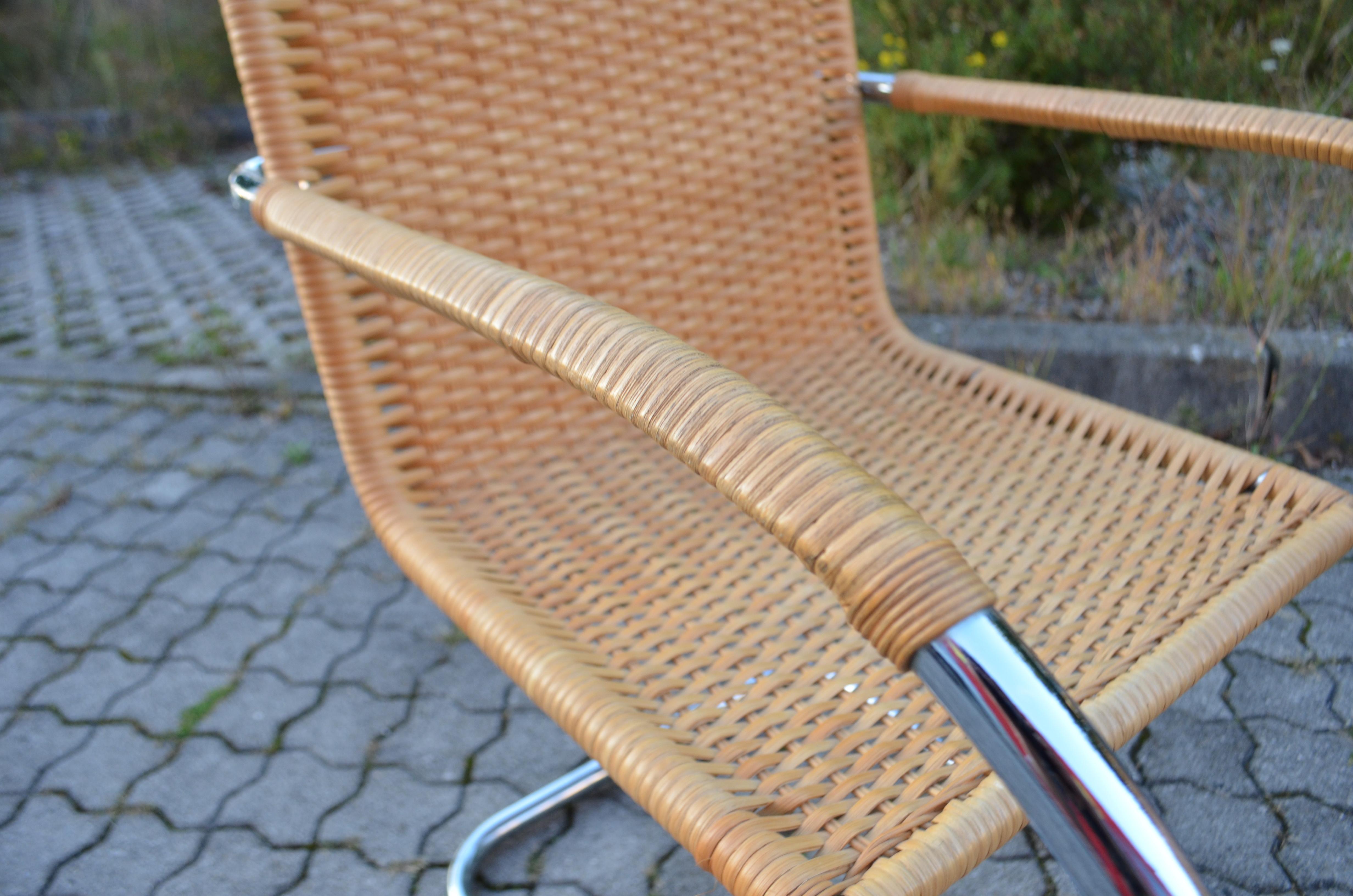 Early Thonet  S533 RF  Cane Weißenhof Armchair Chair Mies van der Rohe Set of 2 For Sale 4