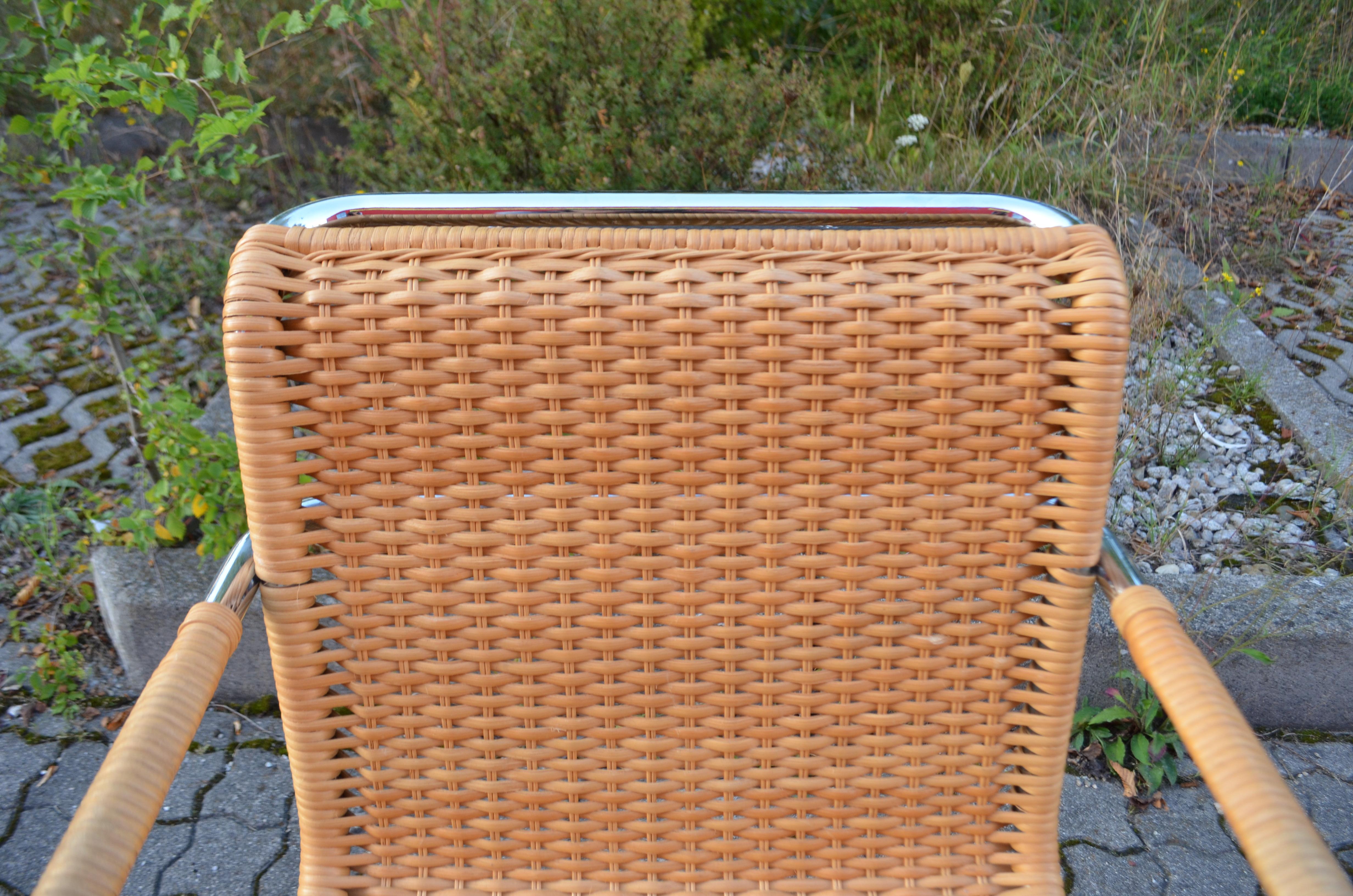 Frühe Thonet  S533 RF  Cane Weienhof Sesselstuhl Mies van der Rohe 2er-Set (Leder) im Angebot