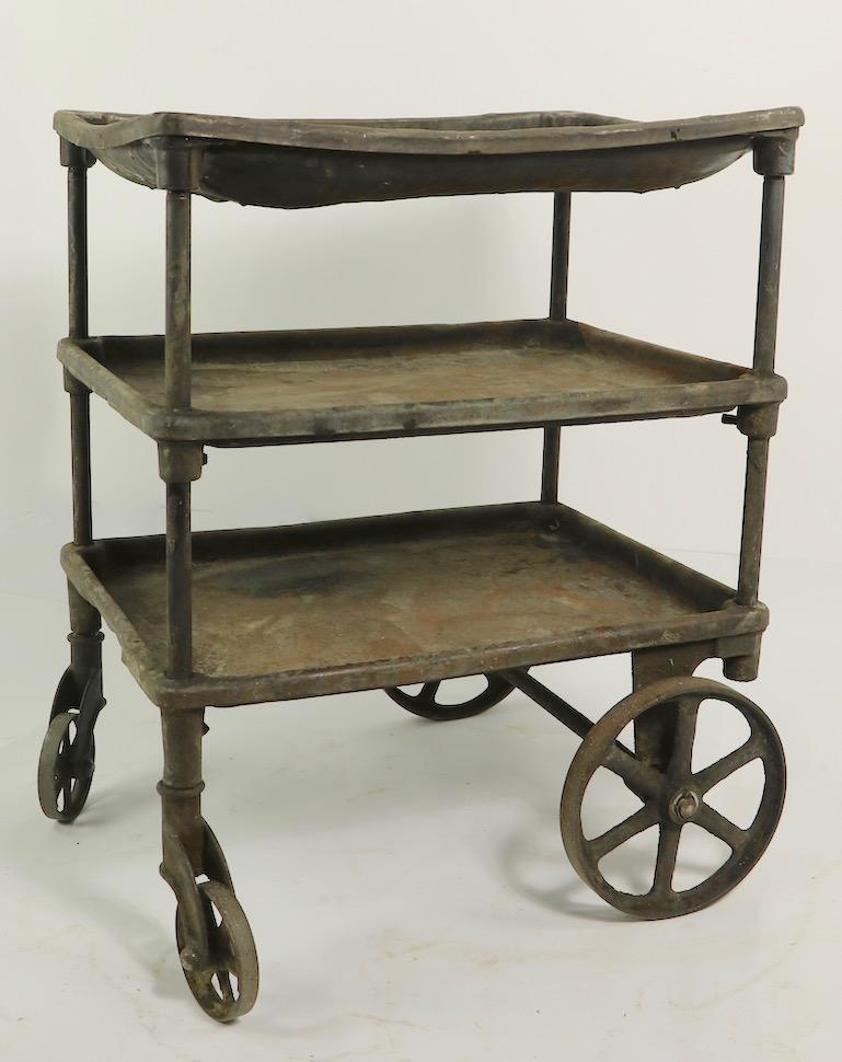 Early Three-Tier Industrial Cart For Sale 2