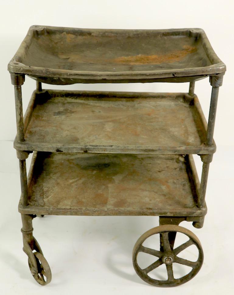 Early Three-Tier Industrial Cart For Sale 4